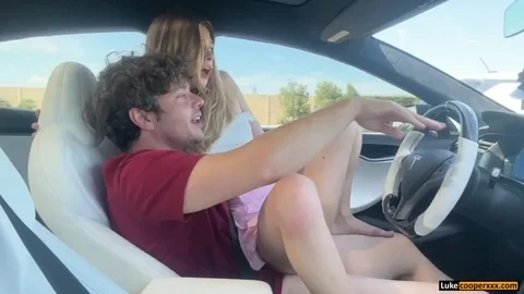 Blonde Stepsister Car Liaison | Petite Molly Fun