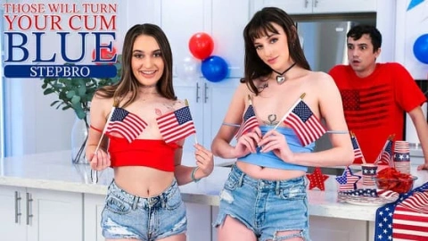Lana & Sera – Stepbro Cum Dye Fun – Episode 1