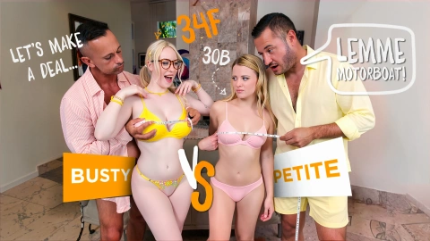 Petite & Busty Girl Body Swap Fun