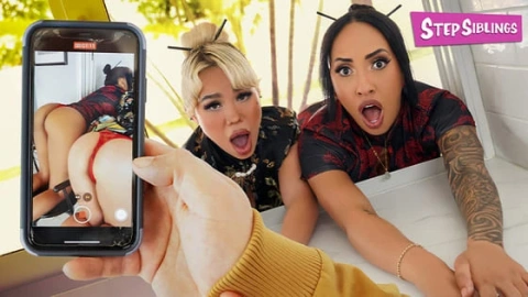 Luna Luxe & Kona Jade - Caught & Stuck Intense Fun